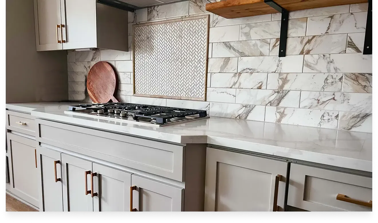 Finished tile and renovation project by Markle Tile