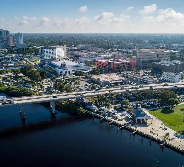 Aerial view of Fort Myers, Florida